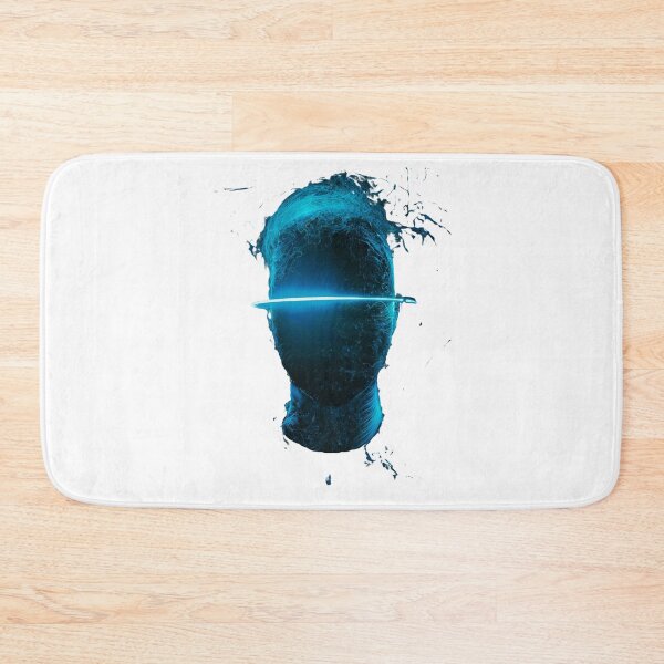 Item preview, Turquoise Neon Futuristic Face design designed and sold by Dven-Clothes.