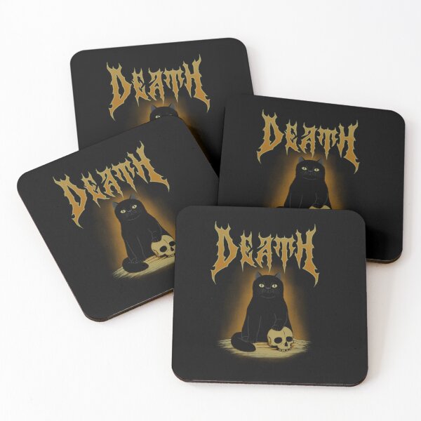 Item preview, Death Metal Cat Sticker designed and sold by mchughbesenh.