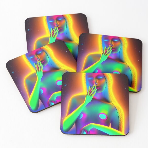 Item preview, Recall Rave Art 13: Astral Cosmic AI Illustration - Female Spirit Figure designed and sold by Recall-Design.