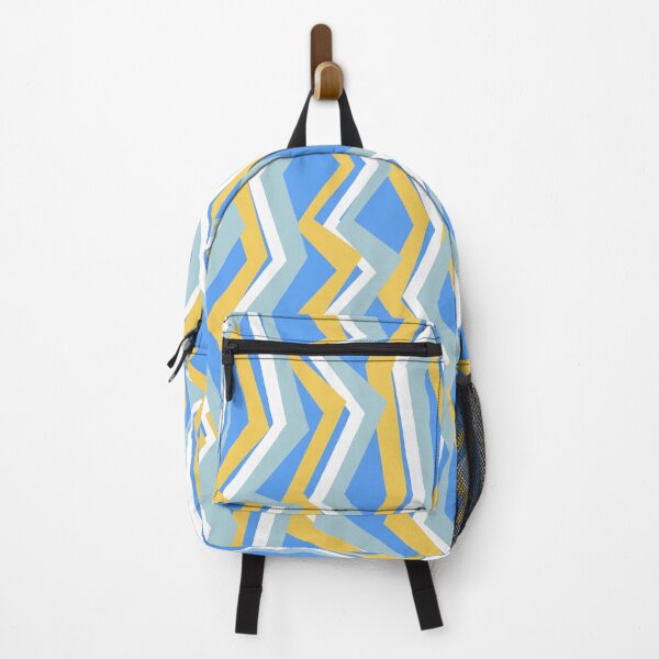 Item preview, Blue and yellow zig zags designed and sold by CatsHappy.