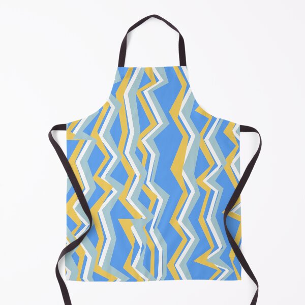 Item preview, Blue and yellow zig zags designed and sold by CatsHappy.