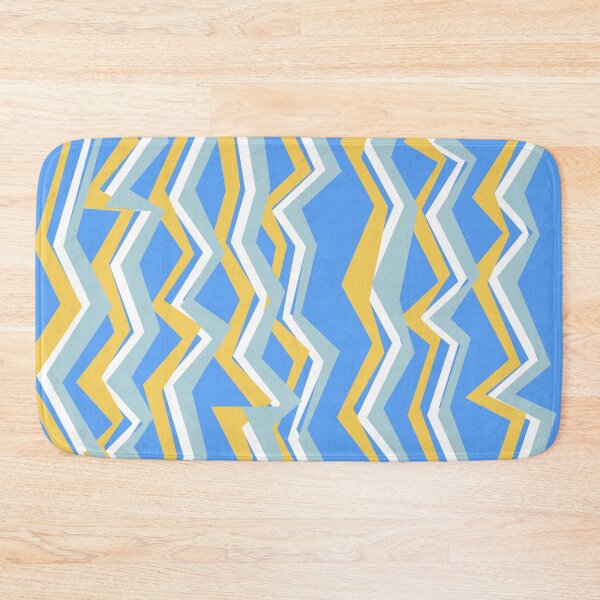 Item preview, Blue and yellow zig zags designed and sold by CatsHappy.