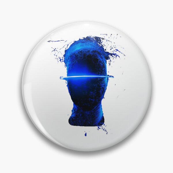 Item preview, Blue Neon Futuristic Face design designed and sold by Dven-Clothes.