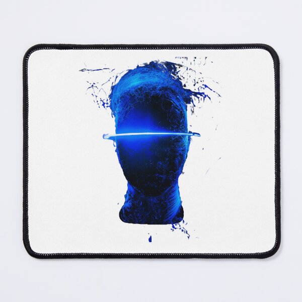 Item preview, Blue Neon Futuristic Face design designed and sold by Dven-Clothes.