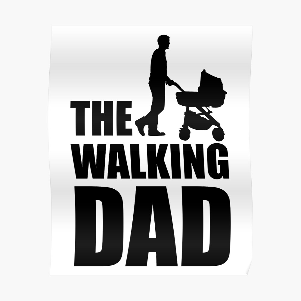 The Walking Dad Sticker By Luigi Jekan Redbubble