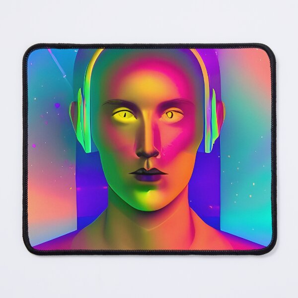Item preview, Recall Rave Art 14: Astral Cosmic AI Illustration - Alien Humanoid DJ designed and sold by Recall-Design.
