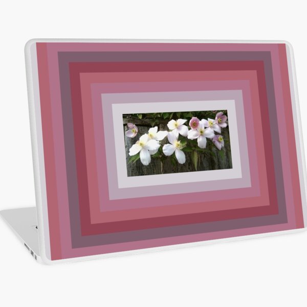 Raspberry Clematis Laptop Skin
