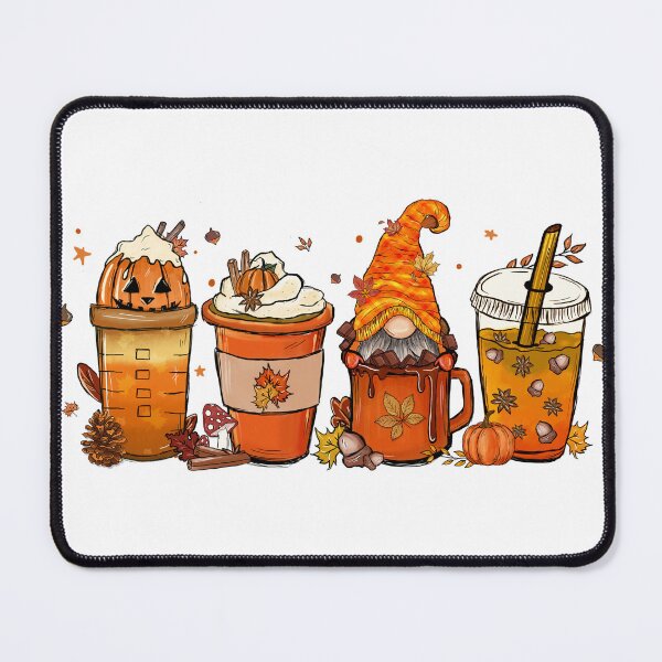 Item preview, Fall Coffee Cups with Pumpkins Acorns Leaves and Gnome designed and sold by ZazzyPumpkin.