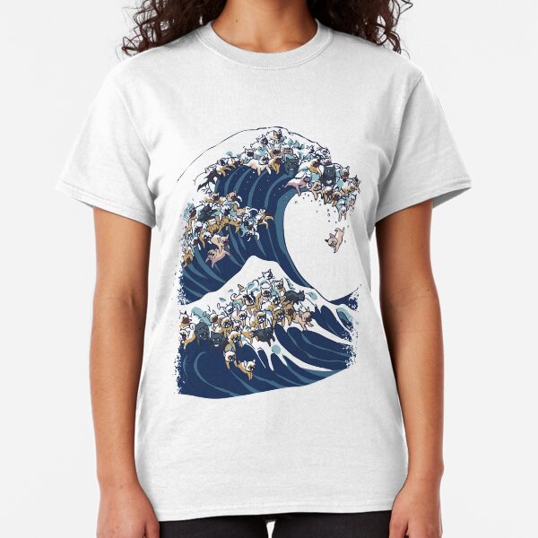 The Great Wave of French Bulldog Classic T-Shirt