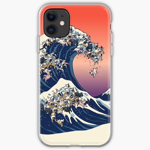 The Great Wave of French Bulldog iPhone Soft Case