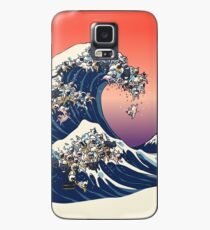 Funda/vinilo para Samsung Galaxy La gran ola de Bulldog Francés