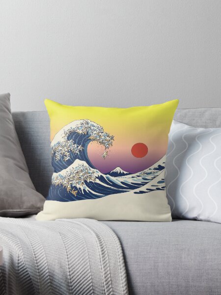 Item preview, The Great Wave of Cat designed and sold by Huebucket.