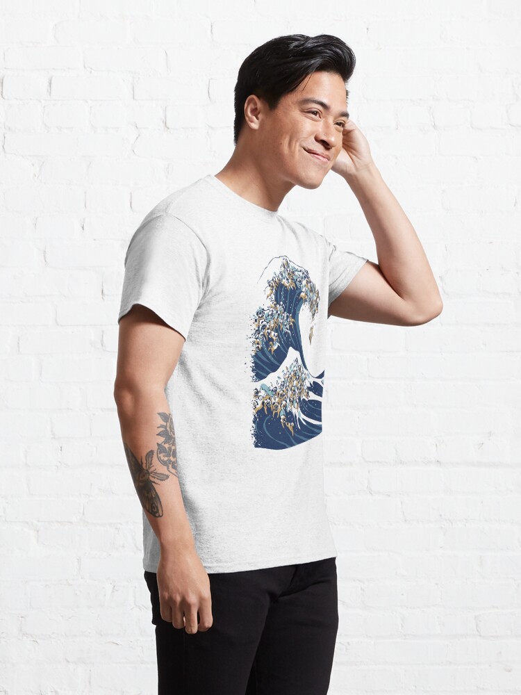 Alternate view of The Great Wave of Pug Classic T-Shirt