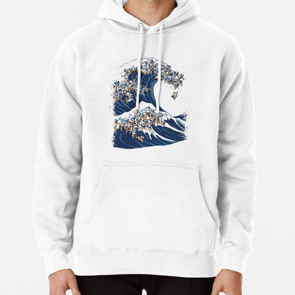 Great wave of nerm hoodie hot sale