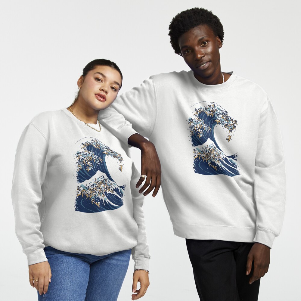 Vista previa del artículo con la obra «Sudadera sin capucha», diseñado y vendido por Huebucket.