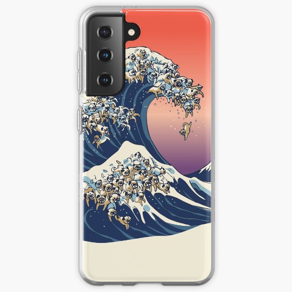 The Great Wave of Pug Samsung Galaxy Soft Case