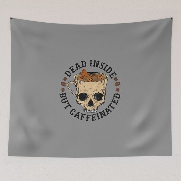 Item preview, dead inside but caffeinated,Vintage Pumpkin,wine,Costume Idea,Diy,Last Minute,Florence Pugh,Halloween Costume 2022,Ends,Esther,Halloween Ends,Invitation,Orphan,Scarry,coffee designed and sold by NAZIMNADIR.
