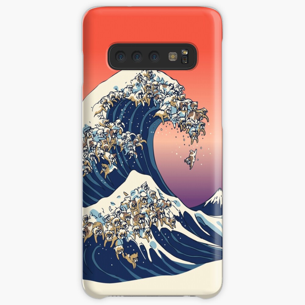 The Great Wave of English Bulldog Case & Skin for Samsung Galaxy