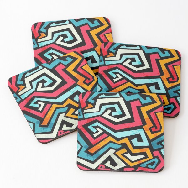 Item preview, graffiti geomitric seamless pattern designed and sold by ketkidesign.