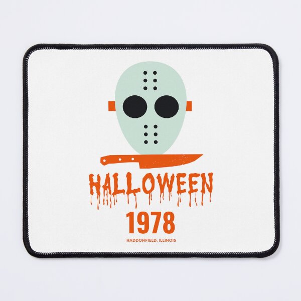 Item preview, Halloween 1978, Holiday classic Haddonfield Spooky Face Mask & Knife Design designed and sold by WBP Mart.