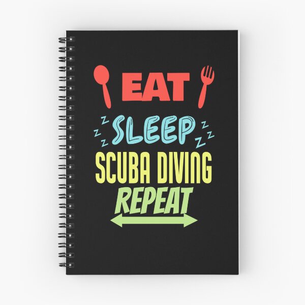 Item preview, Eat Sleep Scuba Diving Repeat Funny Scuba Diving designed and sold by RomanStowell.