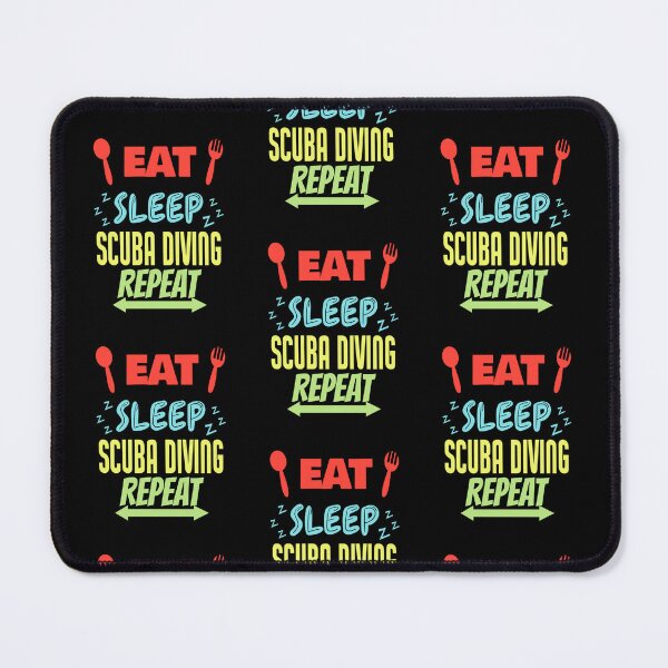 Item preview, Eat Sleep Scuba Diving Repeat Funny Scuba Diving designed and sold by RomanStowell.