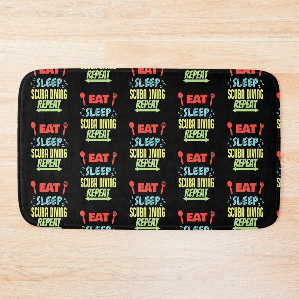 Item preview, Eat Sleep Scuba Diving Repeat Funny Scuba Diving designed and sold by RomanStowell.