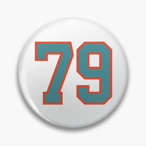 Item preview, 79 number, aqua orange lucky sports seventy nine designed and sold by ArtIsParty.