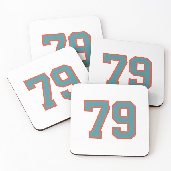 Item preview, 79 number, aqua orange lucky sports seventy nine designed and sold by ArtIsParty.
