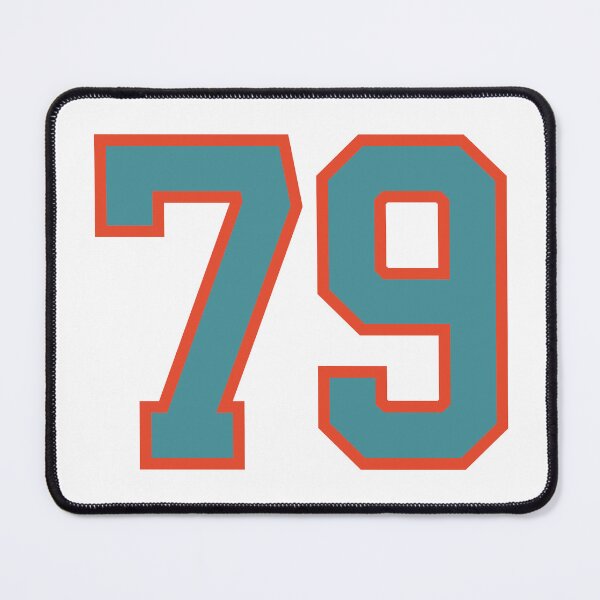 Item preview, 79 number, aqua orange lucky sports seventy nine designed and sold by ArtIsParty.