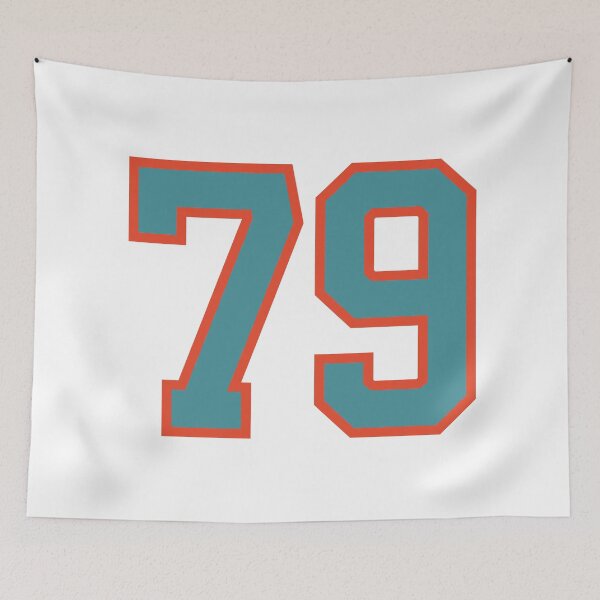Item preview, 79 number, aqua orange lucky sports seventy nine designed and sold by ArtIsParty.