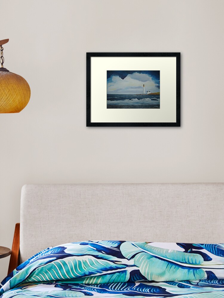 Thumbnail 1 of 7, Framed Art Print, Montrose Lighthouse designed and sold by ericmeikle.