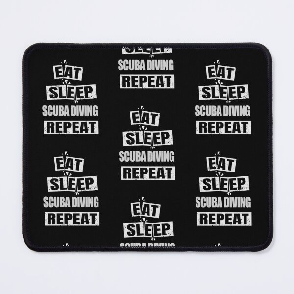 Item preview, Eat Sleep Scuba Diving Repeat Scuba Diver Funny Scuba Diving designed and sold by RomanStowell.