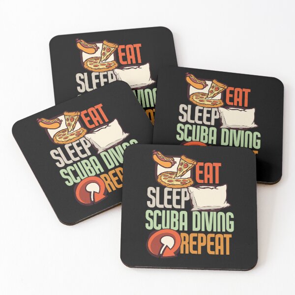 Item preview, Eat Sleep Scuba Diving Repeat Scuba Diving Funny designed and sold by RomanStowell.