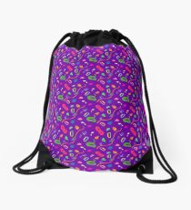 Rock Climber's Pattern Drawstring Bag
