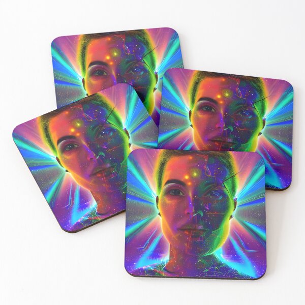 Item preview, RHYTHMIC ENTRAINMENT No.1 - Astral Cosmic AI Illustration - Laser Raver designed and sold by Recall-Design.