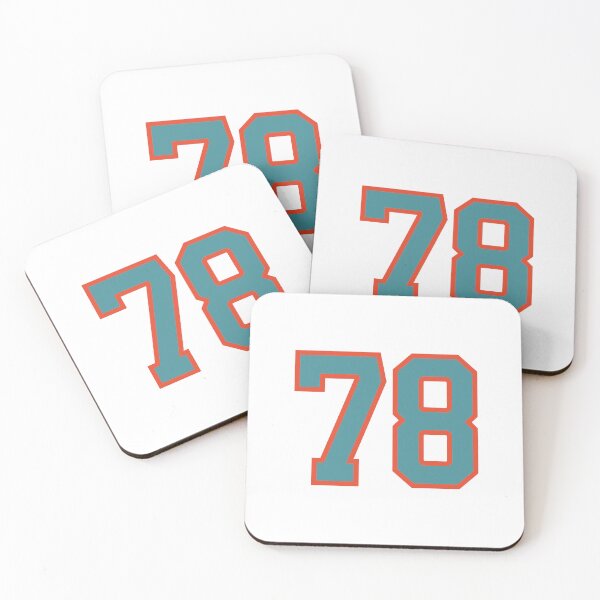 Item preview, 78 number, aqua orange lucky sports seventy eight designed and sold by ArtIsParty.