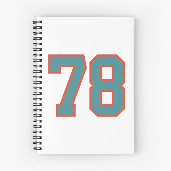 Item preview, 78 number, aqua orange lucky sports seventy eight designed and sold by ArtIsParty.