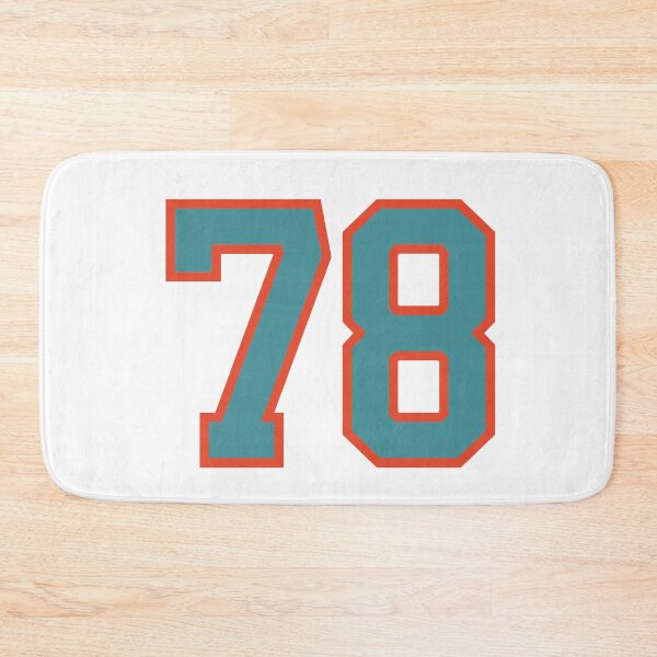 Item preview, 78 number, aqua orange lucky sports seventy eight designed and sold by ArtIsParty.