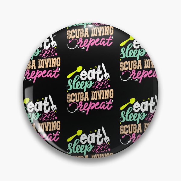 Item preview, Eat Sleep Scuba Diving Repeat Scuba Diving Lover designed and sold by RomanStowell.