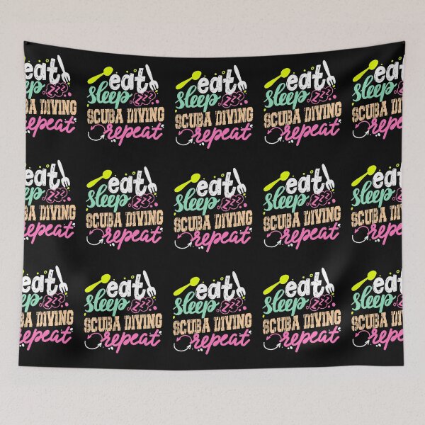 Item preview, Eat Sleep Scuba Diving Repeat Scuba Diving Lover designed and sold by RomanStowell.