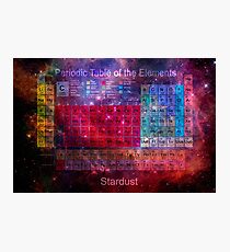 Stardust Periodic Table Photographic Print