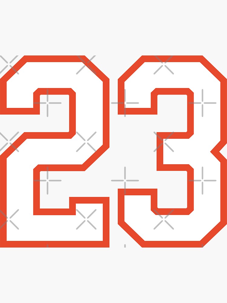 Sports Number 44, red black color lucky sport forty four Sticker for Sale  by ArtIsParty