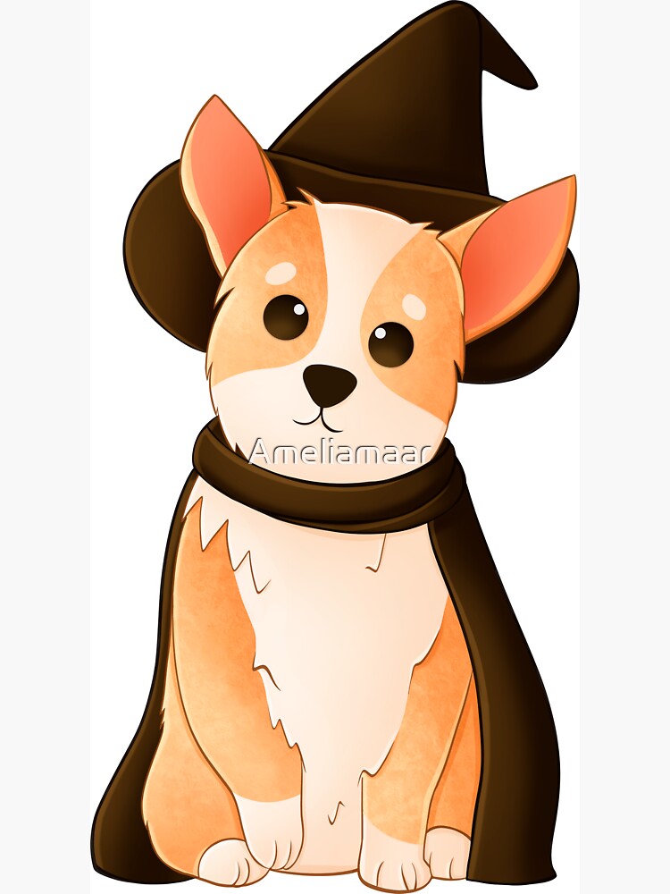 Corgi Magic Witch by Ameliamaar