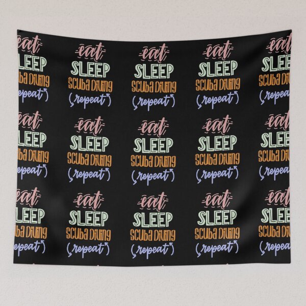 Item preview, Eat Sleep Scuba Diving Repeat Scuba Diving Scuba Diver Lover designed and sold by RomanStowell.
