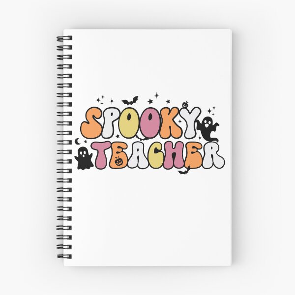 Item preview, Spooky teacher Ghosts Rotten Apple Bats designed and sold by ZazzyPumpkin.
