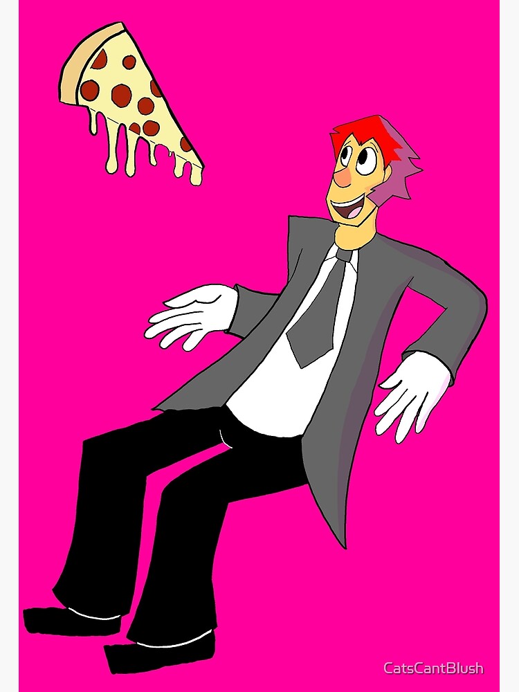 "Peppeppepperoni Pizza!!" Poster by CatsCantBlush Redbubble