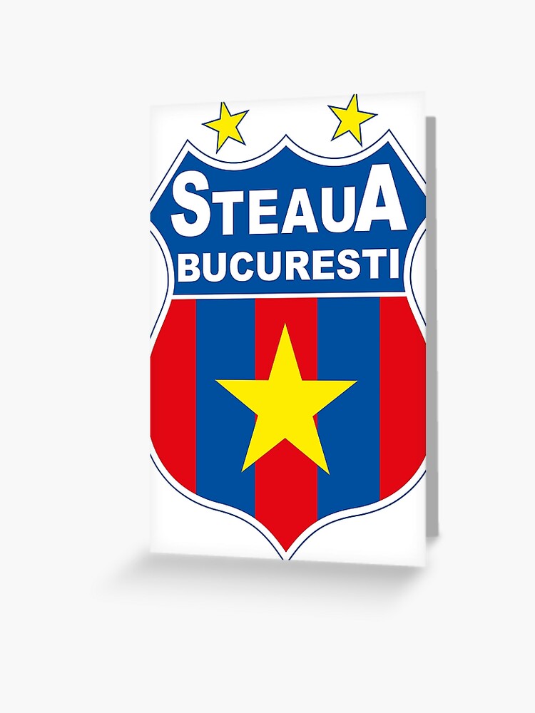 Soccer League Red FC Steaua Bucuresti Greeting Card