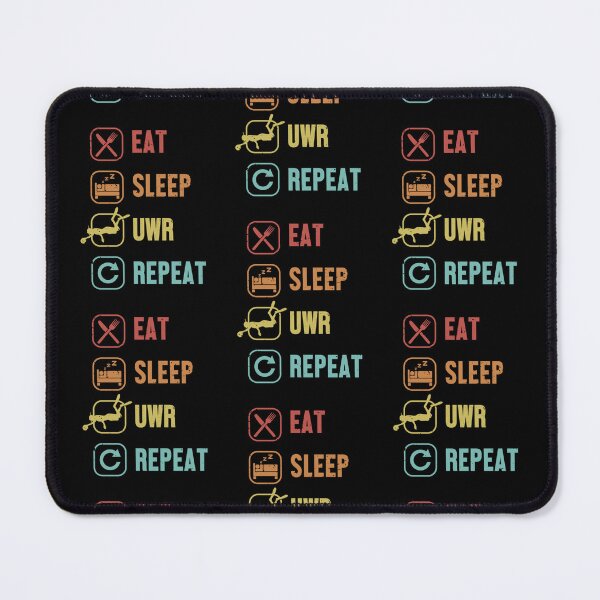 Item preview, Eat Sleep Uwr Repeat Scuba Diver Underwater Rugby designed and sold by RomanStowell.