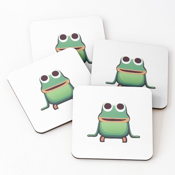 Item preview, Frog Character emoji emoticon  - Created by Artificial Intelligence designed and sold by Created-by-AI.